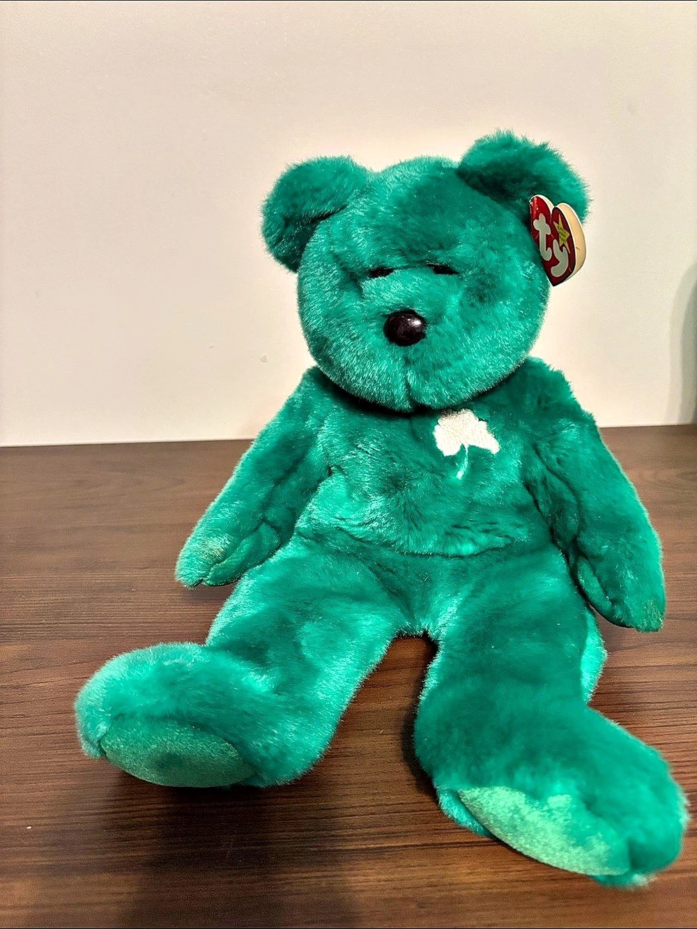 Ty Erin the Bear Green Bear Plush Stuffed Animal